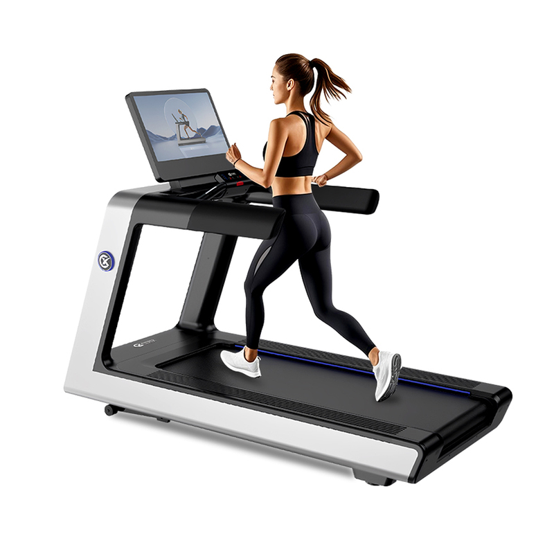 New Treadmill for Gym Use, Large Shock-Absorbing Multifunctional Weight Loss Commercial Treadmill with Button Lcd Screen