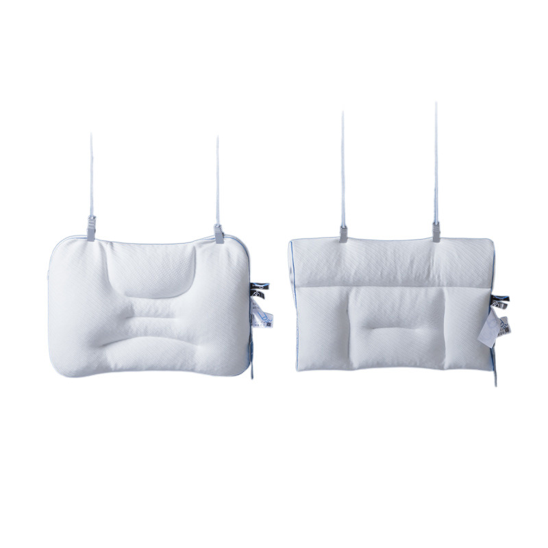 almohada de manguera de PE estilo japonés altura ajustable almohada de protección del cuello respirante núcleo de almohada de manguera de columna cervical de salud doméstica núcleo de almohada
