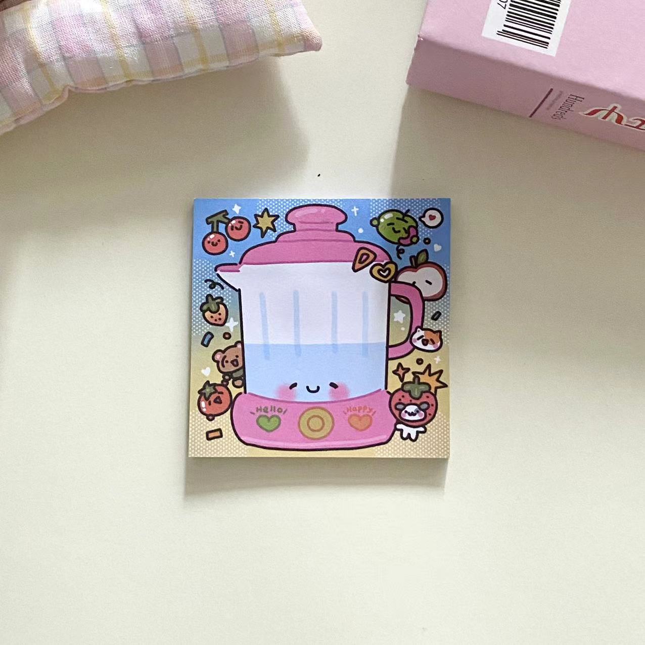 어린애 같은 스티커 메모 - 주전자