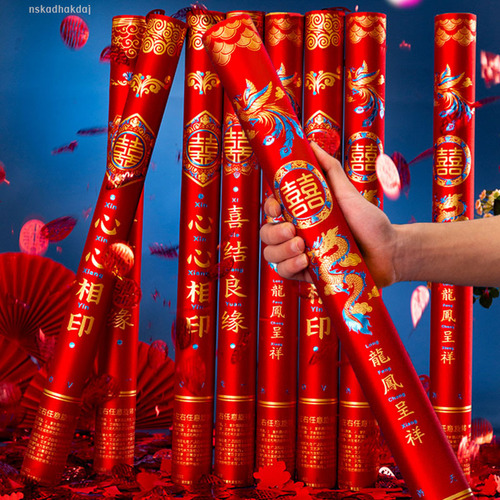 Wedding confetti cannons, handheld wedding floral cannons, wholesale petal rain fireworks cannons, opening ceremony, celebration cannons, moving in fireworks