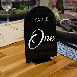 Arch-Shaped DIY Table Number Acrylic Blank Number Plate Table Card Wedding Table Number Restaurant Table Number Plate