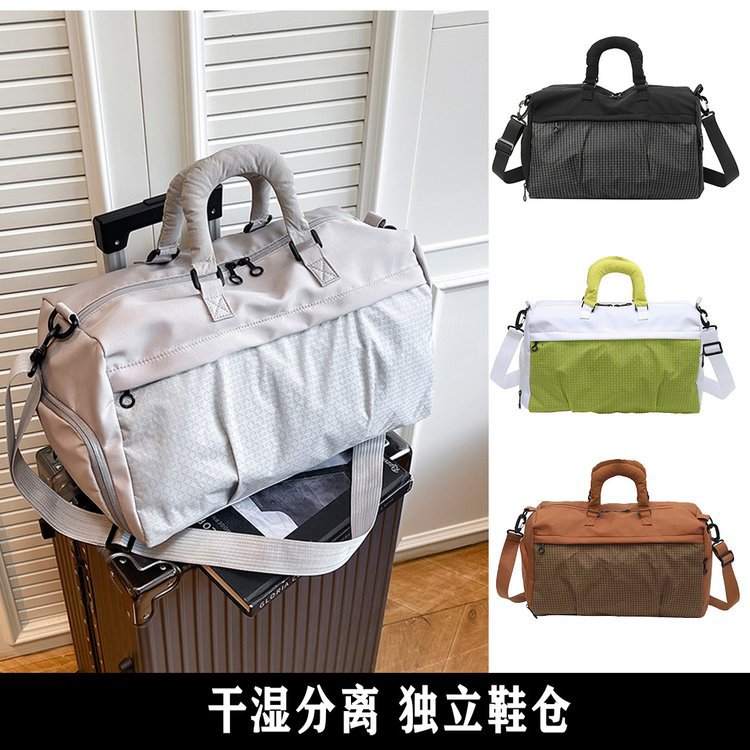 大容量轻便男女时尚款旅行包收纳运动旅游出差行李包手提健身包