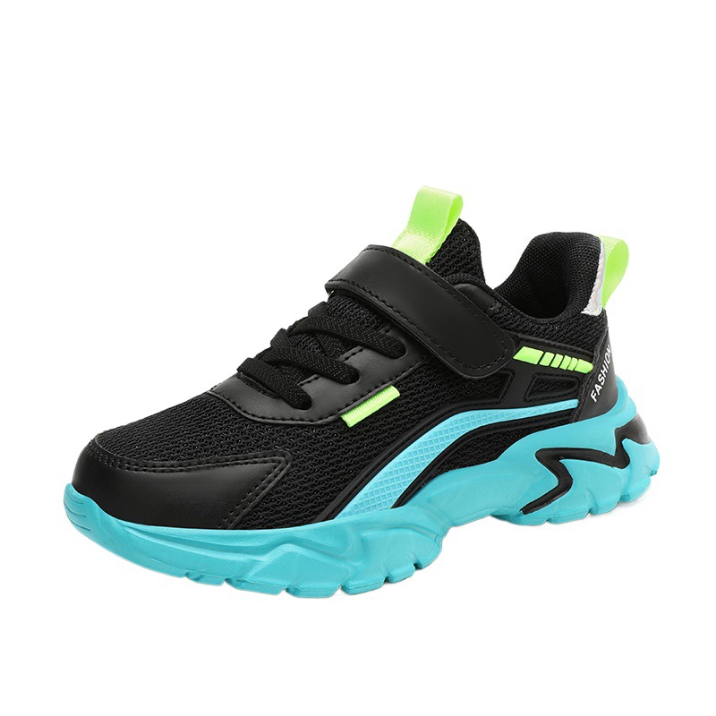 Zapatos infantiles, zapatos deportivos para niños, niños, niños, niños, verano, nuevos zapatos de correr transpirables de malla, zapatos de malla de verano en niños medianos y grandes