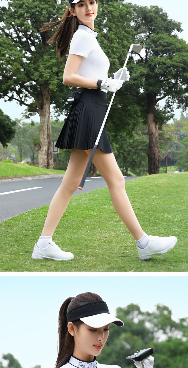 Váy tennis nữ xếp ly phối áo thun thể thao — YF791-Sakura Phấn hoa Top [Lụa lạnh], YF791-Áo đen [lụa lạnh], QZ103-Váy xếp ly màu trắng, QZ103-Váy xếp ly màu xanh nhạt chi tiết 10