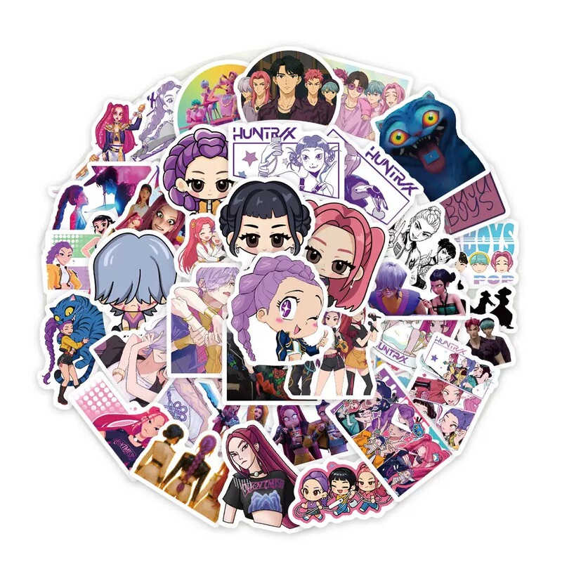 74 Amazon Kpop Demon Hunter Stickers Korean Idol Movie Waterproof Stickers for Water Bottles and Laptops
