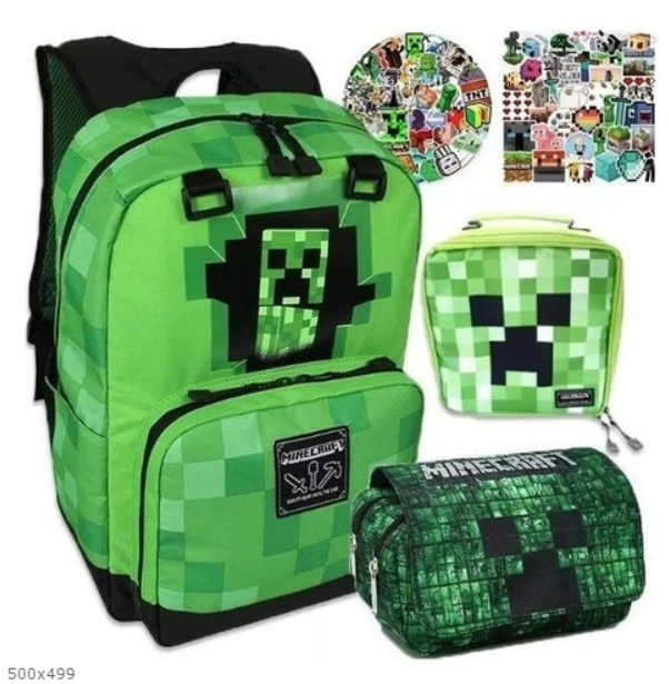 Minecraft мой мир сумка рюкзак школьная старшая и младшая классная, Дракон персонаж мультфильм Аниме рюкзак