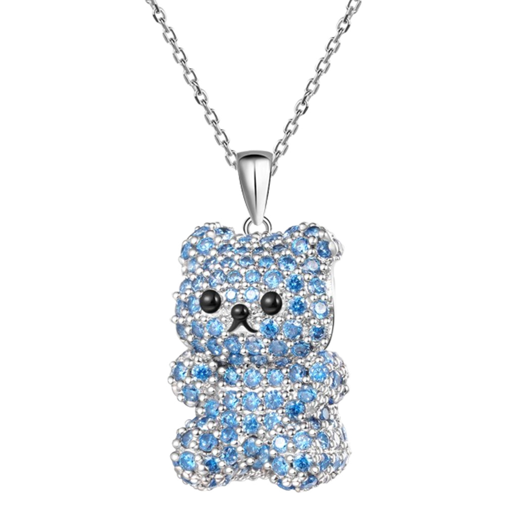 Heißer Verkauf Cartoon Nette Eisbär Anhänger Halskette, Modische Und Vielseitig frauen Tier Schmuck Zubehör Geschenk_voghion.com
