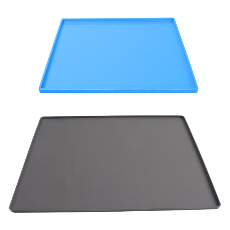 En stock de retención de agua borde de la torta de silicona rollo estera Swiss roll baking pan Mat panel de silicona tabla de cortar para hornear Mat resistencia a altas temperaturas