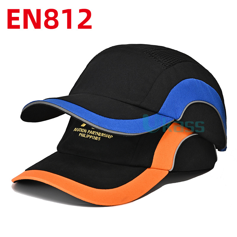 安全帽生产厂家 劳保防撞安全帽CE  EN812标准刺绣防撞帽子