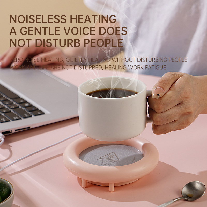 Sottobicchiere caldo intelligente a temperatura costante, isolamento termico per caffè al latte, ufficio e casa, sottobicchiere a temperatura costante di 55 gradi_voghion.com