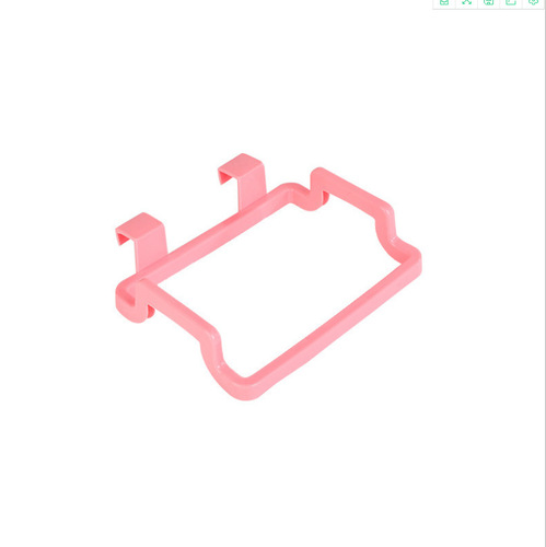 Kitchen door back portable garbage bag holder household cabinet door back rag hanger garbage rack