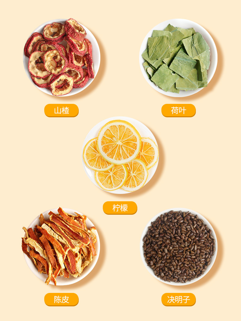 Lemon Hawthorn Lotus Leaf Tea Bags with Cassia Seed Rose and Chenpi 40 Bags Sugar Free Hot Brew Wellness Tea key features