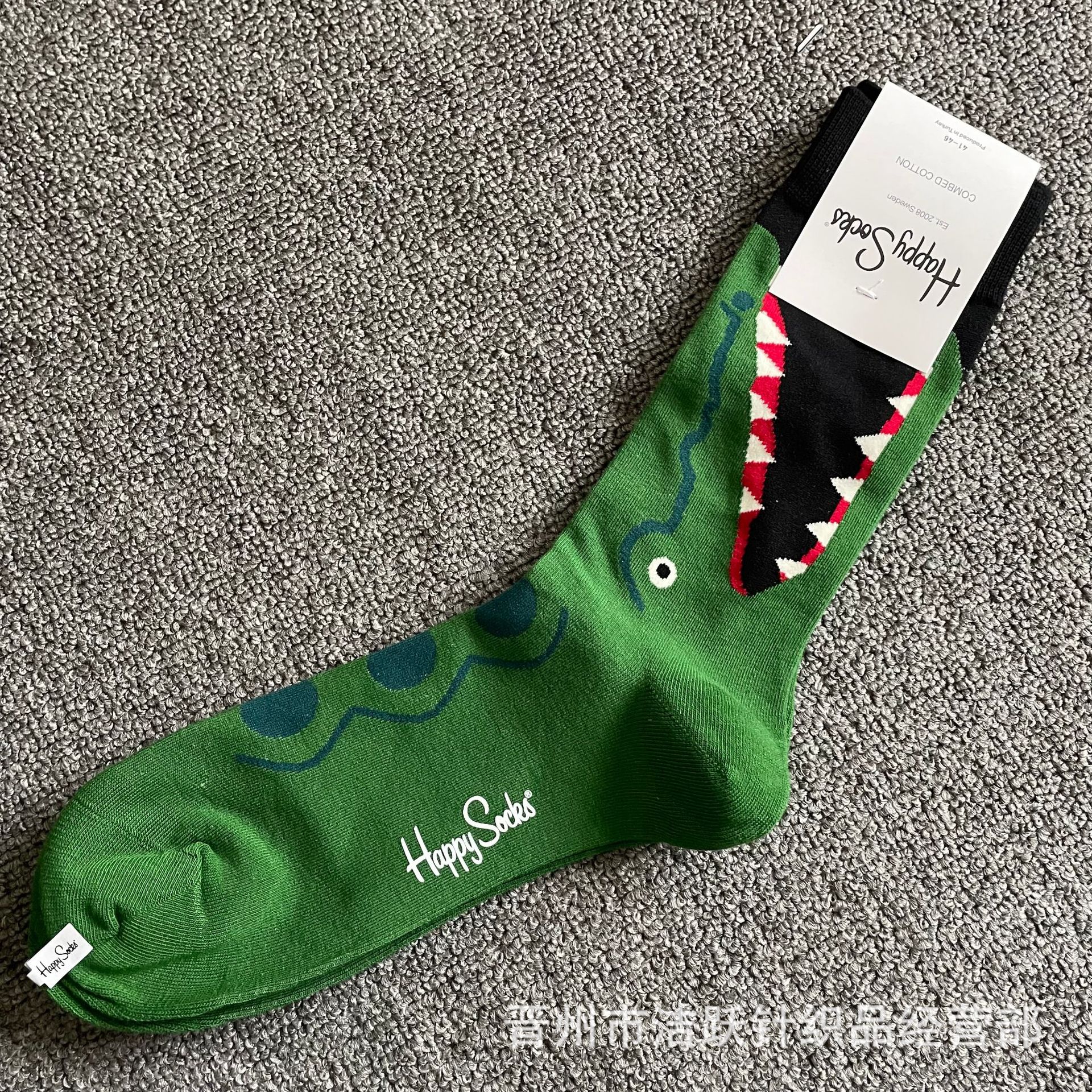 Happy socks新品高品质ハイレザー男性ソックススウェーデンコットンソックスファッションソックスカップルinsロング美脚ソックス