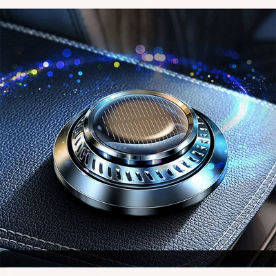 Solar-Powered Rotating Car Perfume Ornament for Car Interior Odor Removal (Perfplant seat) - noble-black-ornament-item-no-perfume-no-essential-oil