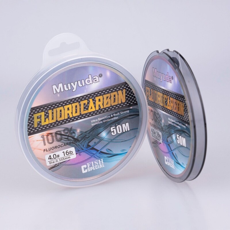 Fabricante de fuente 100% puro fluorocarbono líneas de pesca Luya 100 metros de tracción resistente al desgaste de corte de agua líneas de pesca rápida líneas de carbono