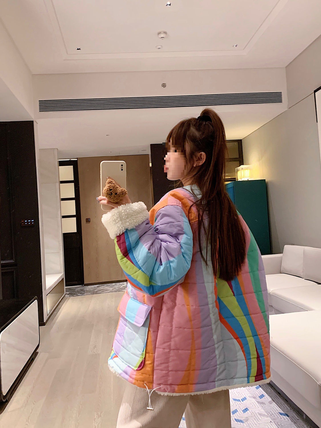 韩国东大门秋冬新款棉服女加厚两面穿羊羔毛外套女