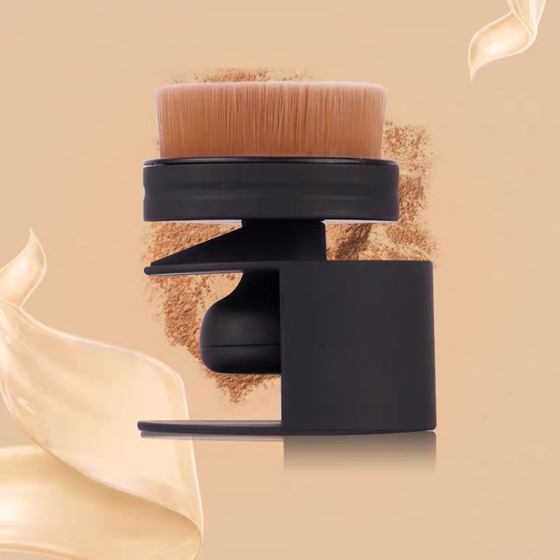 Cepillo de sello cepillo de base cepillo de maquillaje de cabeza plana cepillo de polvo de manicura multifuncional cepillo de neumáticos de pelo suave cepillo de limpieza de automóviles