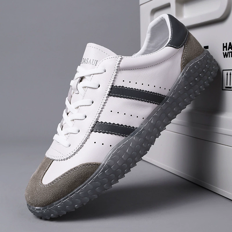 Осенняя Новая мужская обувь, дышащие кроссовки, мужская повседневная обувь, универсальная трендовая 2022, кожаная Белая обувь для мужчин