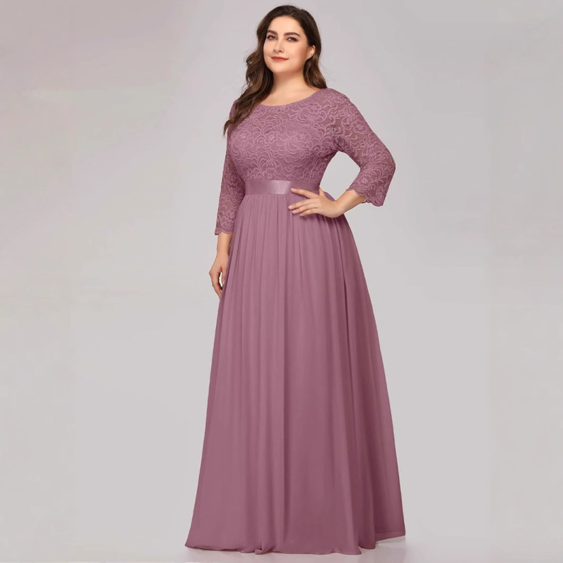 Fba Overseas Warehouse Ebay2026 New Long Style Stage Host Plus Size Choir Performance Dress Banquet Evening Dress