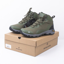 订单V底外贸尾货德国中帮防滑防水户外越野徒步登山鞋男多功能鞋