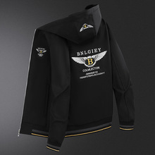 新款欧洲站连帽外套男潮牌2025新款帅气韩版夹克男士高端上衣男装