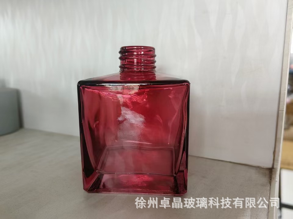 정사각형 200ml 빨간색;-
