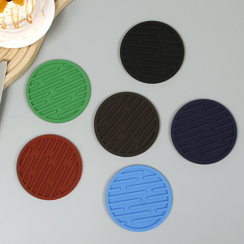 加厚沥水杯垫硅胶软胶材质水杯垫制作防水环保防滑设计防滑耐用