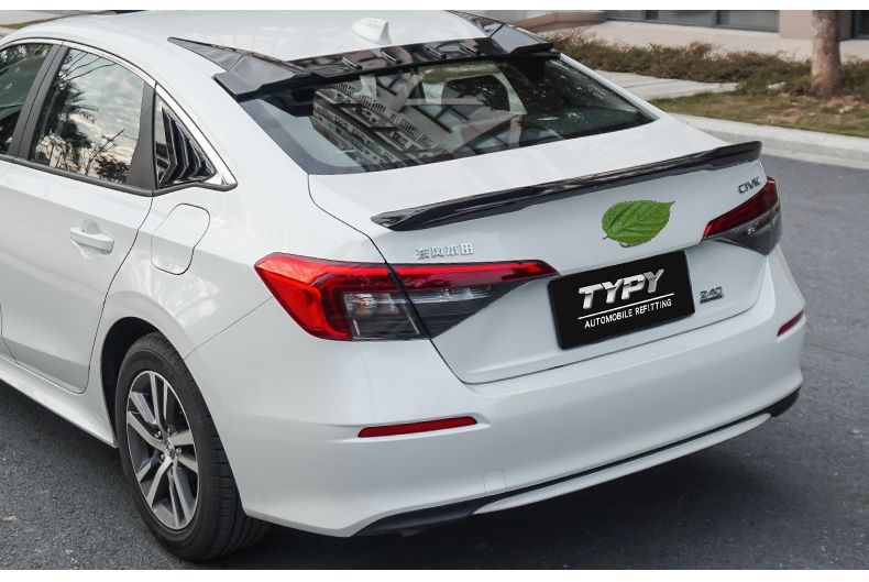 Suitable for 22 Eleventh Generation Civic Style Rear Wing Modified Top Wing Sports Car Wing Fixed Wind Wing Pressure Wing Without Punching