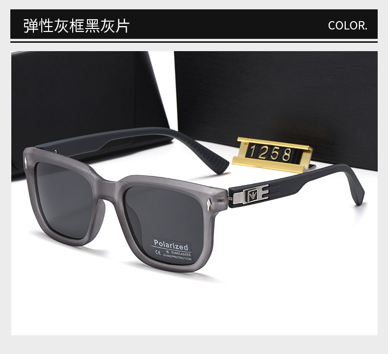 Sonnenbrillen Neukollektion Metallrahmen polarisiert Herrenmodell Outdoor-Sonnenbrille minimalistisch Luxus-Rahmen hochwertig Blendschutz-Sonnenbrille