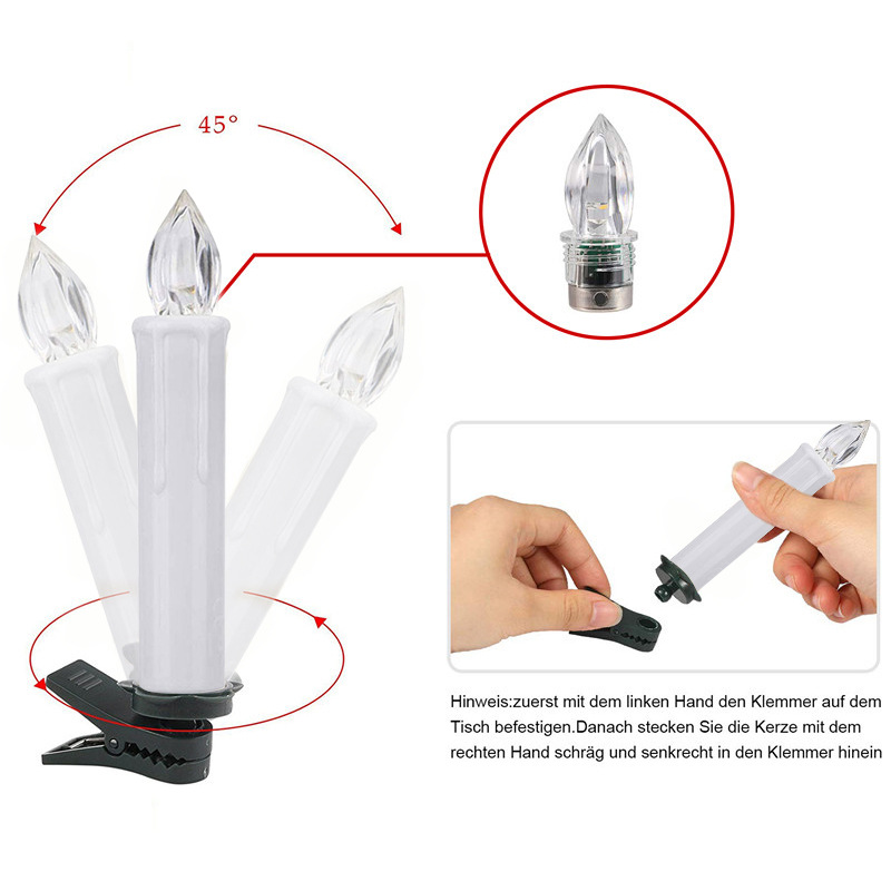 Vela electrónica RGB con temporizador y control remoto para decoración de cumpleaños y festividades, vela navideña, luz LED de plástico simulada, transfronteriza