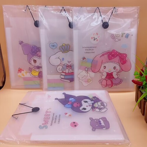 A4 Folder Multi-layer Accordion Pouch Exam Storage Notebook Student Large Capacity A4 Document Book Transparent Insert