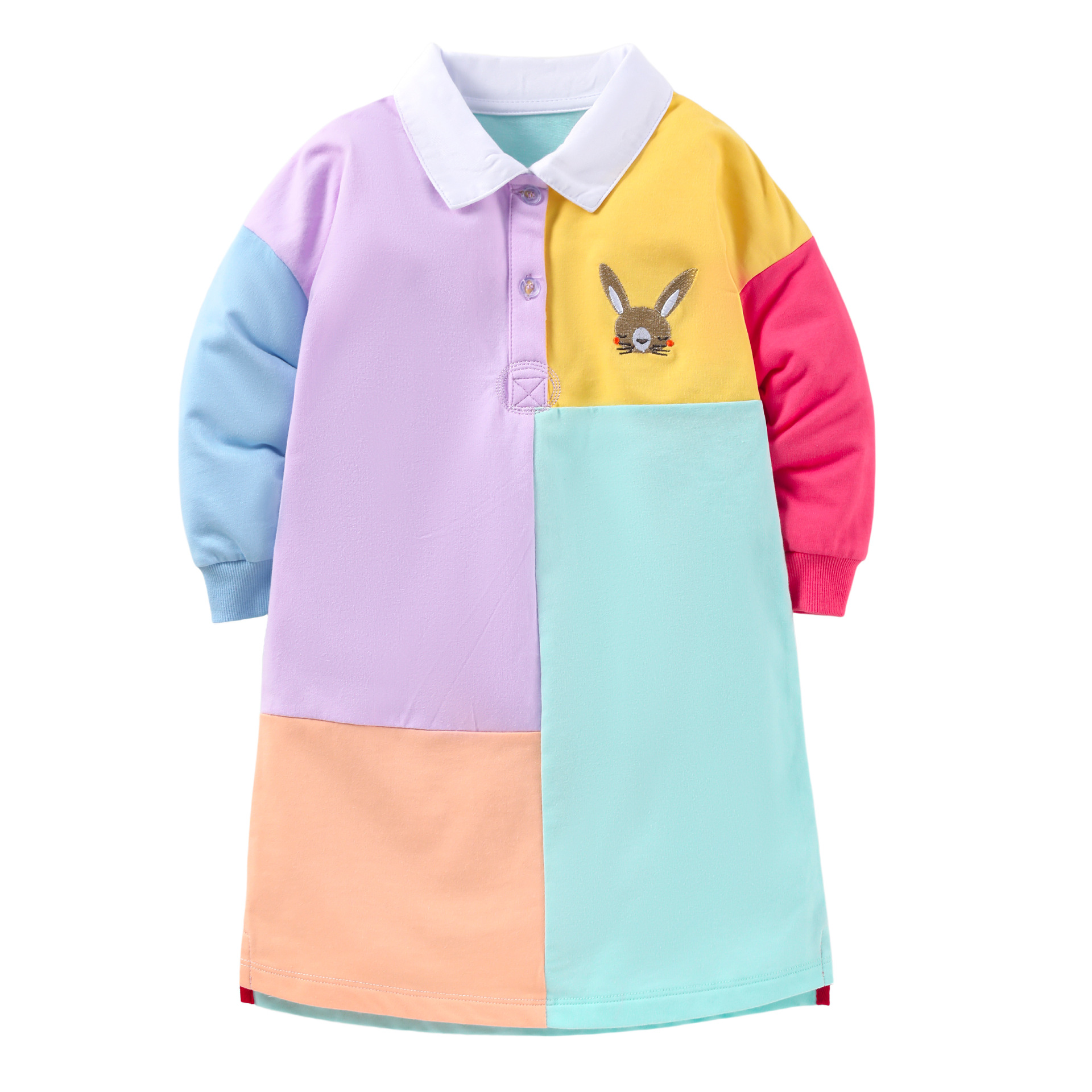 Little Maven niñas falda otoño europeo y americano bebé niñas niños falda costura puro algodón niñas vestido