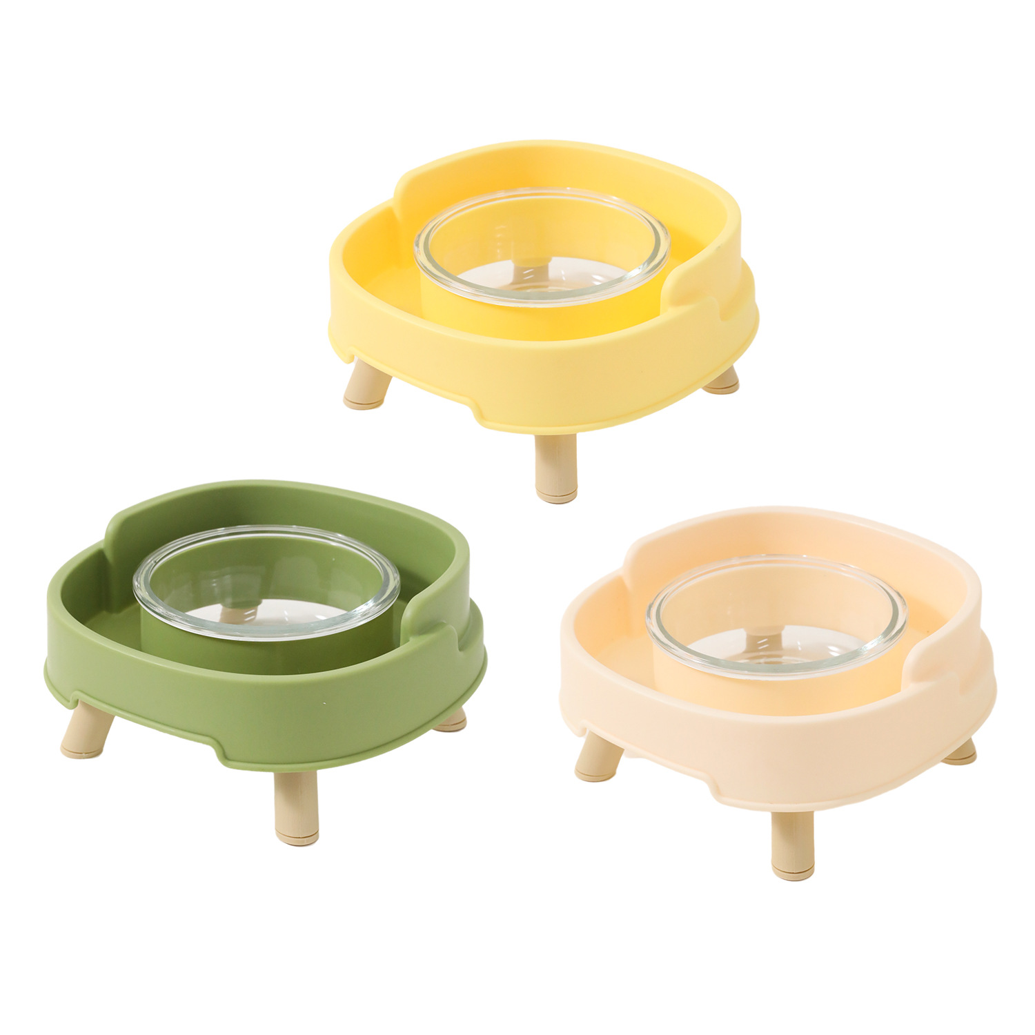 Havo original para perros a prueba de fugas de comida de un solo tazón desmontable tazón para perros tazón de alimentación para mascotas pequeñas y medianas tazón de comida para gatos al por mayor