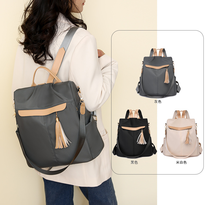 Mochila para mujer 2024 nueva moda casual para mujer mochila antirrobo Europa y América mochila de viaje transpirable ligera y versátil