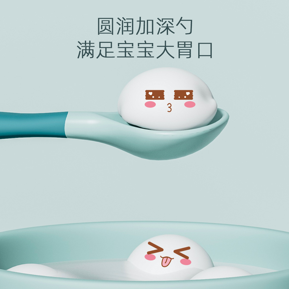 Baby Twist cuchara flexible bebé entrenamiento comiendo cuchara niños vajilla comiendo comida complementaria cuchara de bebé