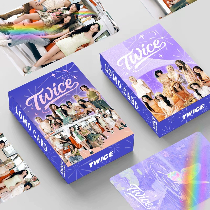 Лазерная флеш-карта TWICE двойная сторона 30 маленьких карточек карта LOMO новый альбом в коробке коллекционная открытка закладка для поздравлений