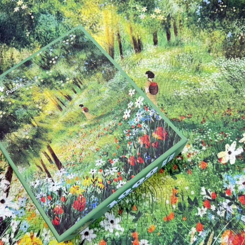 1000-Piece Green Field Wonderland High-End Velvet High-Quality Adult Puzzle Factory Direct Sales One-Piece Dropshipping 1000-Piece Green Field Wonderland High-End Velvet High-Quality Adult Puzzle Factory Direct Sales One-Piece Dropshipping