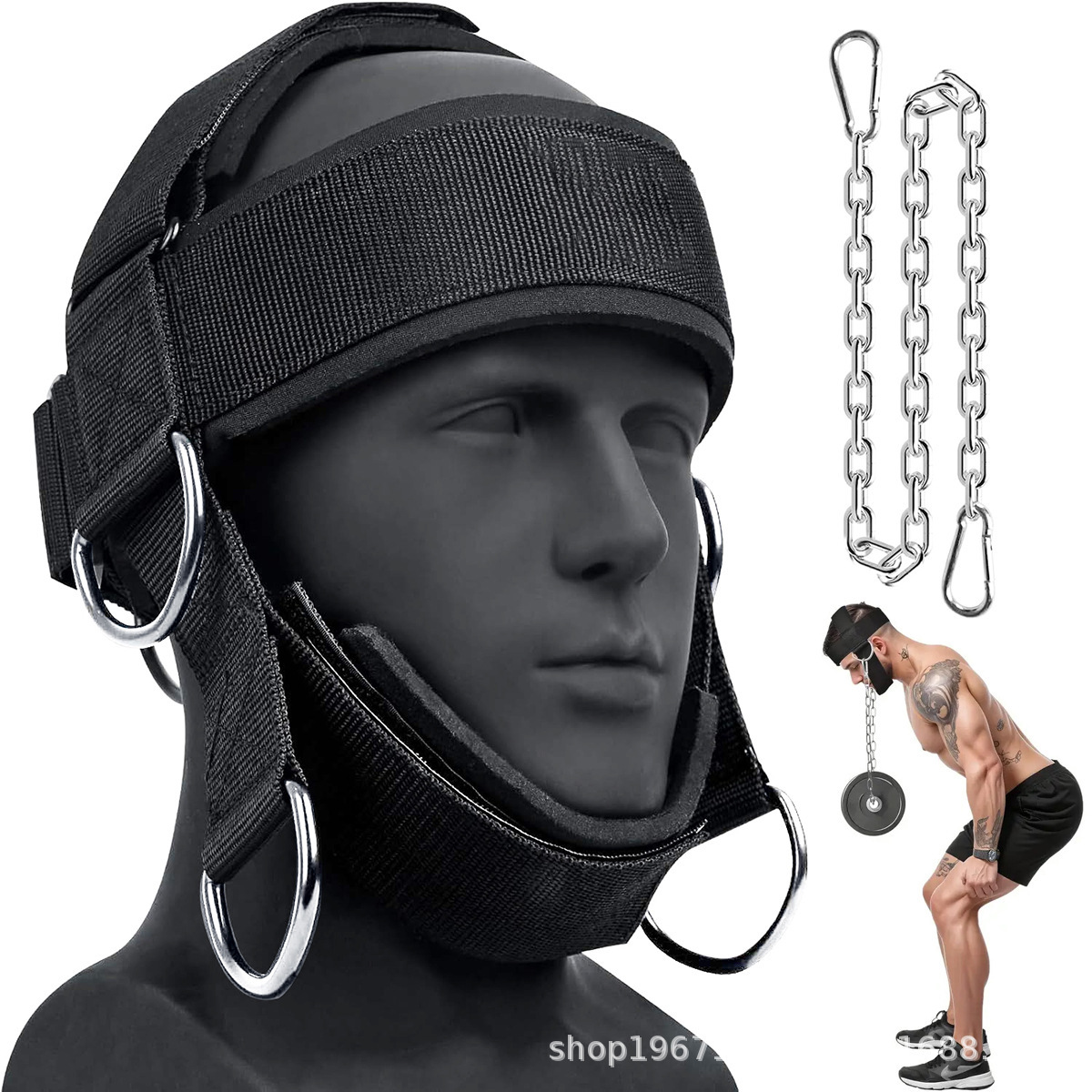 Cross-Border Best-Selling Neck Trainer, Neck Training Cap, Boxing and Fighting Neck Muscle Training, Head and Cervical Spine Weight-Bearing Headgear