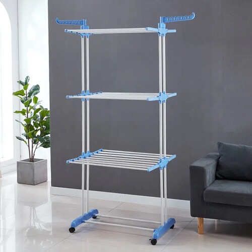 Factory Direct Sale Simple Home Stand Clothes Rack Multi-layer Folding Wing-type Drying Rack New Clothes Hanger
