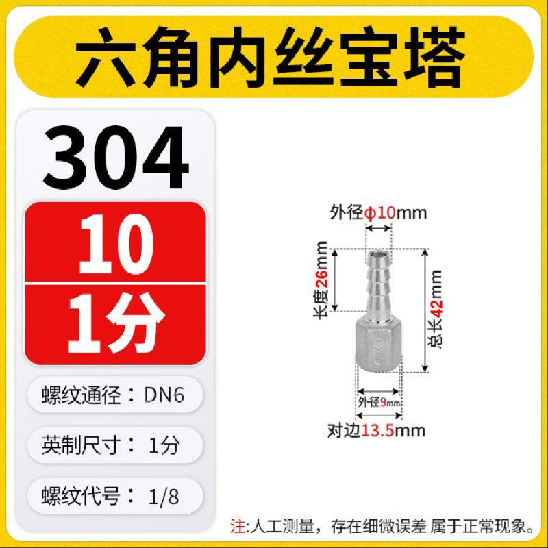 304 ステンレス鋼インナーワイヤーフル六角パゴダジョイント水道管レザージャックホース竹グリーン 4 分 6 分 1 インチ|undefined