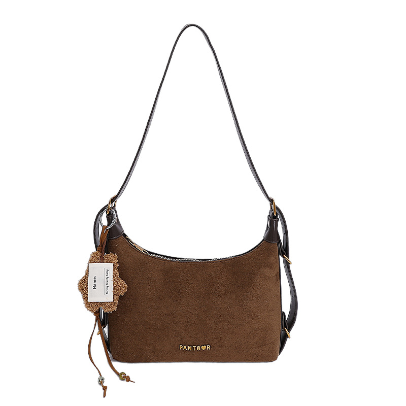 Bolso de mano esmerilado transfronterizo bolso de brazo universal mujeres otoño y invierno 2025 nuevo retro bolso de hombro bolso de viaje