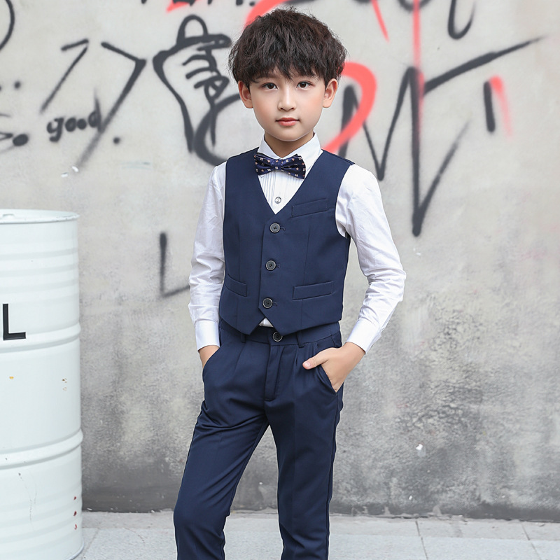 Trajes infantiles, trajes para niños, chalecos, pequeños anfitriones, trajes de piano para niños, niños de primavera y otoño.