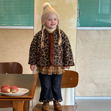 维木童装女童冬装2025新款洋气时髦羊羔毛儿童衣服小女孩宝宝套装