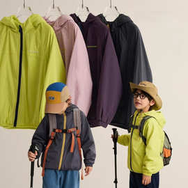 【小软壳】儿童冲锋衣外套2025年新款秋冬男女童上衣潮酷中大童潮