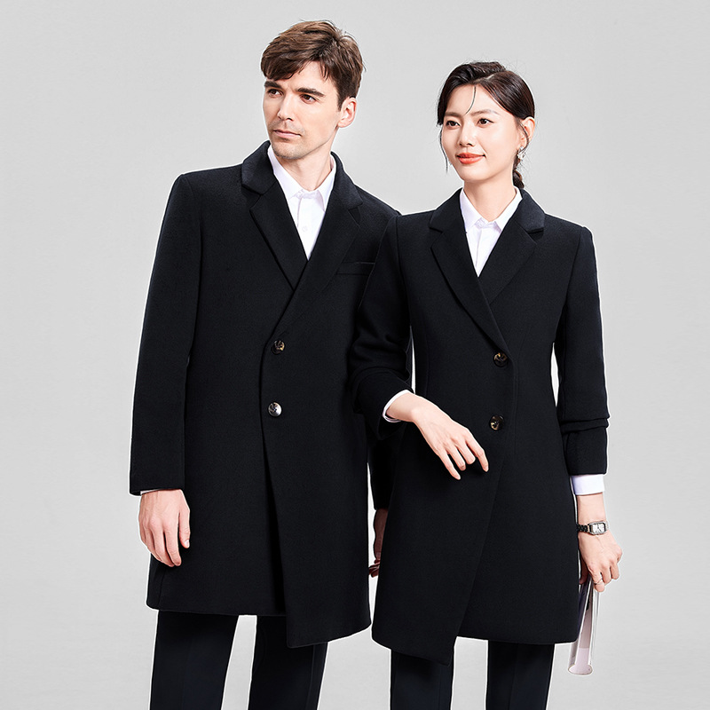 New Factory Professional Coat New Fall/Winter Woolen Coat for Men and Women Middle and Long Sales Dress Coat Wholesale