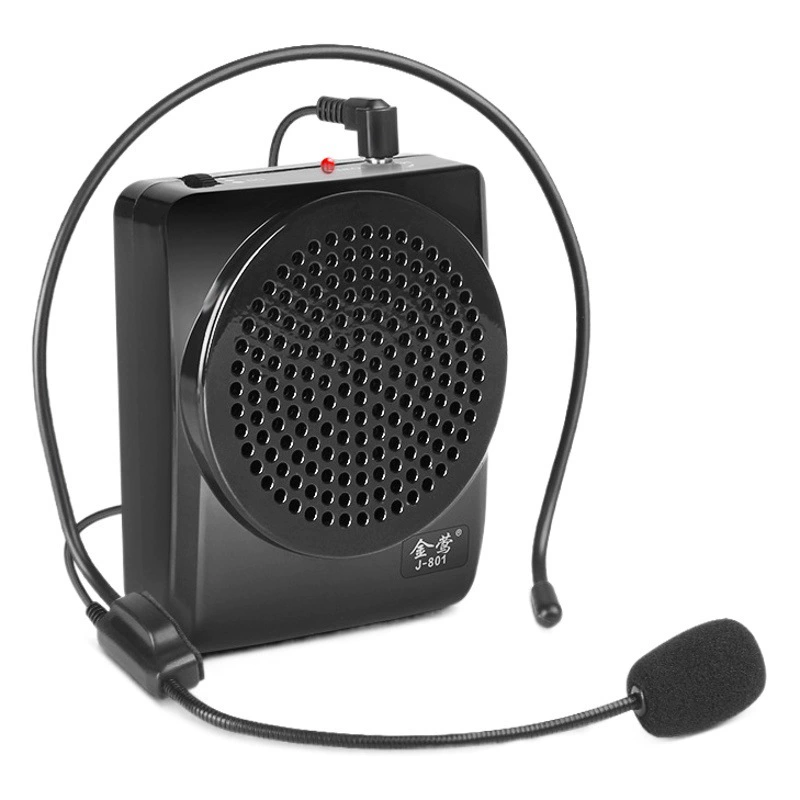 Усилитель голоса JIY Little Bee: портативный микрофон для преподавателей, гидов и лекторов, с наушниками и функцией воспроизведения