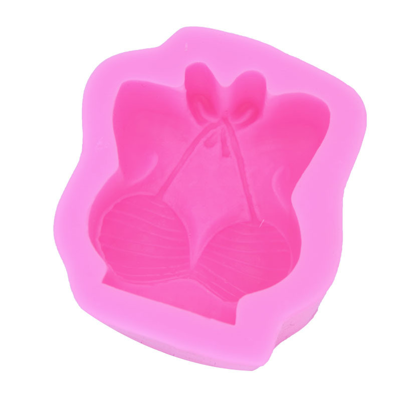 Bikini molde de silicona DIY creativo hornear decoración chocolate pudín mousse