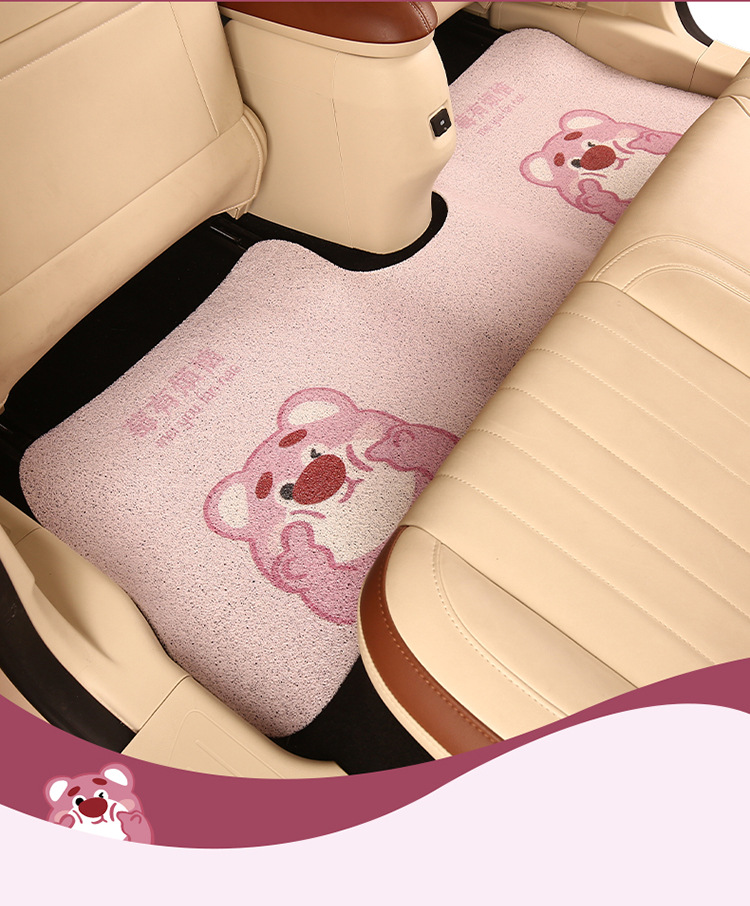 2025 Cartoon Strawberry Bear Suitable for Byd S7 S6 Seal 06 Seagull Car Floor Mat Cartoon Cute Mat