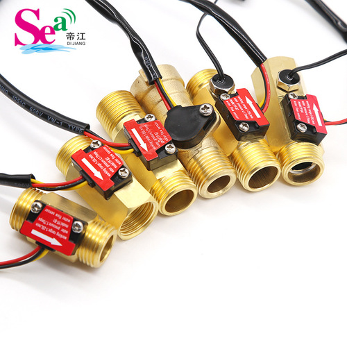 Copper flow sensor 4 minutes 6 minutes 1 inch DN32 turbine flow meter water flow meter Hall turbine sensor