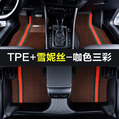 Modelə uyğun ayaqaltı — Wuling Bingo Floor Mats, Tpe Waterproof - bingo-25-models-split-front-row-full-tpe-foot-pads-xenis-coffee-color-three-colors